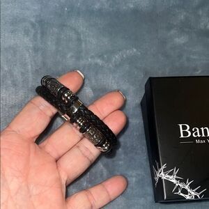 Black and Silver Gothic Bracelet